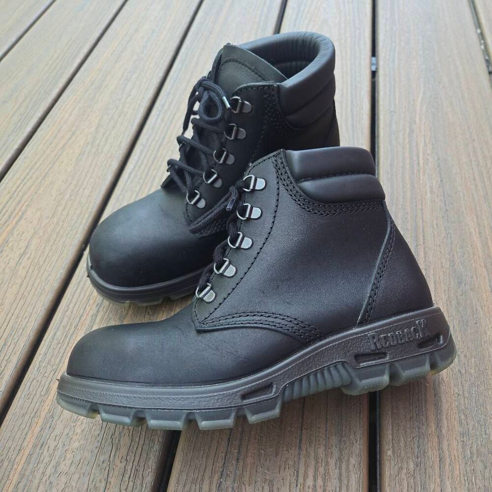 REDBACK black steel toe boots USABK 7.5-8 women's 6 men's (aus size 5)